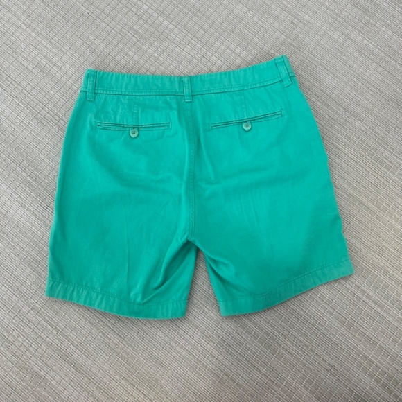 J Crew Chino Sunday Slim bright green teal women’s shorts, size 4 - Picture 4 of 4
